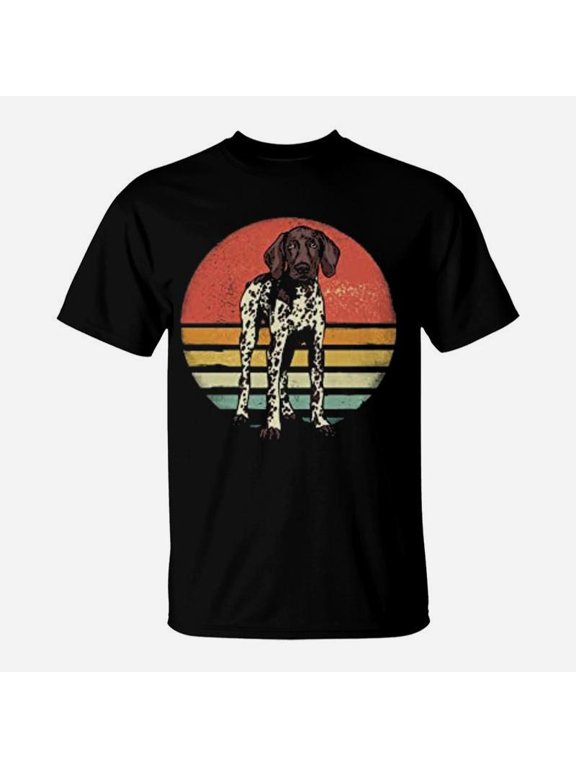 German Shorthaired Pointer Dog Retro Dog Pet Gift TShirt