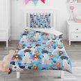 thumbnail image 1 of German Shorthaired Pointer Dog and Flower Duvet Cover and Pillowcase Set for Single Bedding, Bedroom Accessories for Kids Teens, 1 of 5