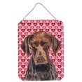 thumbnail image 1 of German Shorthaired Pointer Hearts Love and Valentines Day Wall or Door Hanging Prints, 1 of 2
