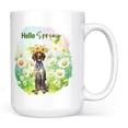 thumbnail image 1 of German Shorthaired Pointer Hello Spring Time Flower Floral Nature Mug GSP Lover Dog Gift Coffee Tea Cup - 02031, 1 of 4