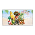 thumbnail image 1 of German Shorthaired Pointer Hello Summer with Sunglasses and Surfboard Tropical Vibes Desk Mat Full Keyboard Mouse Pad GSP Lover Dog Gift Large Mousepad - 00007, 1 of 5