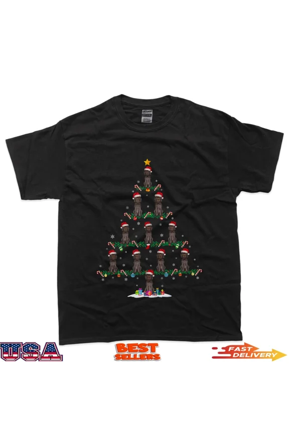 German Shorthaired Pointer Holiday Tree Pajama Unisex T-Shirt up to size 5XL