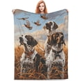 German Shorthaired Pointer Hunting Dog Fleece Blanket for Couch and Bed ...