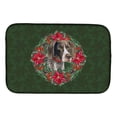 thumbnail image 1 of German Shorthaired Pointer Poinsetta Wreath Dish Drying Mat, 1 of 7
