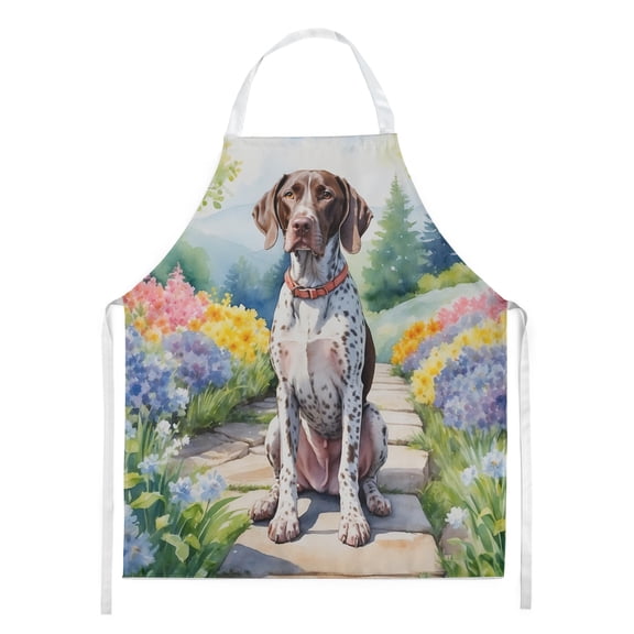 German Shorthaired Pointer Spring Path Apron 27 in x 30 in