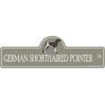 thumbnail image 1 of German Shorthaired Pointer Street Sign | Indoor/Outdoor | Dog Lover Funny Home Décor for Garages, Living Rooms, Bedroom, Offices | SignMission personalized gift | 20" Wide, 1 of 5