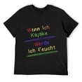 thumbnail image 1 of German Slogan for Kayakers - Ich Werd Feucht Retro Sunset Design - Gift for Water Sports Enthusiasts Men Women Shirt Black, 1 of 5