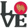 thumbnail image 1 of German Spitz 2 Love Metal Wall Artwork LOVE Red, 1 of 2