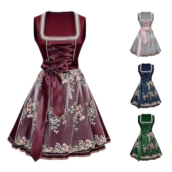 German Traditional Bavarian Dress For Women