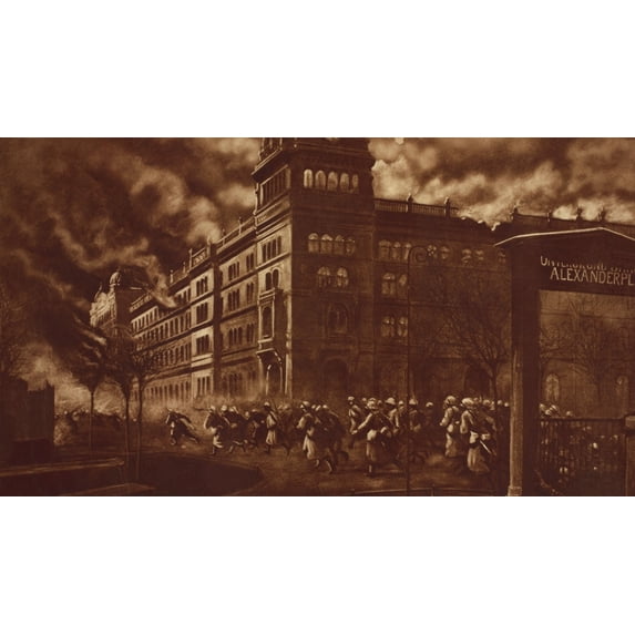 German Troops Storming Of Berlin Police Headquarters To Oust The Spartacists History (36 x 24)