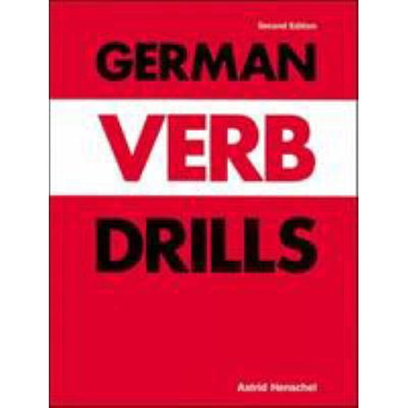 Pre-Owned German Verb Drills (Paperback) 0844220493 9780844220499