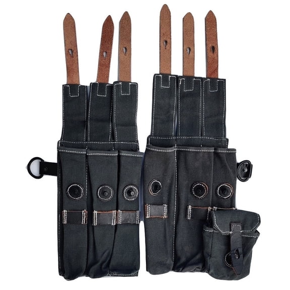 German WWII MP38 MP40 Ammo Wehrmacht Magazine Ammunition Pouch Set Reproduction
