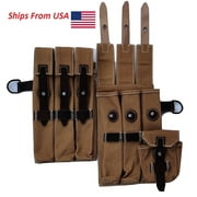 Warcraft Exports Beige Canvas MP40 Wehrmacht Magazine Pouch Set