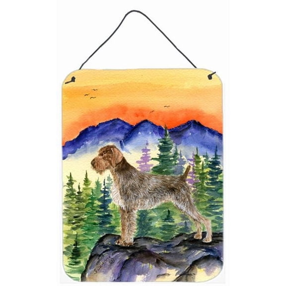 German Wirehaired Pointer Aluminum Metal Wall & Door Hanging Prints