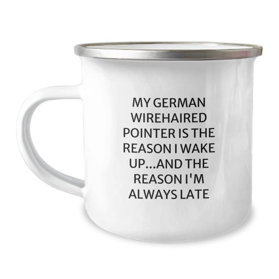 German Wirehaired Pointer Dog Gifts, Funny Camping Mug for German Wirehaired Pointer Dog Lovers, Gifts from Friends to Family, Perfect Birthday Present