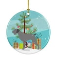 thumbnail image 1 of German Wirehaired Pointer Merry Christmas Tree Ceramic Ornament, 1 of 3