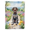 thumbnail image 1 of German Wirehaired Pointer Spring Path House Flag, 1 of 7