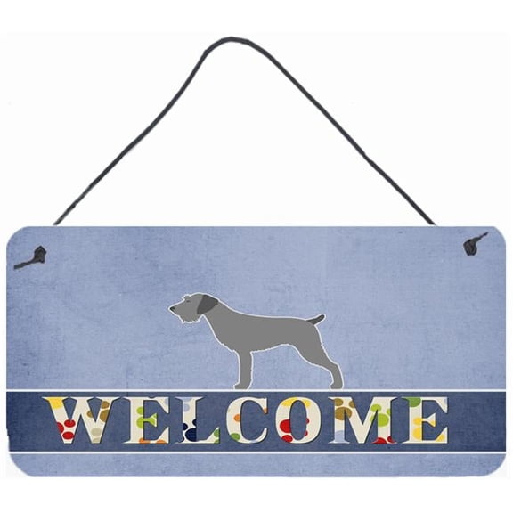 German Wirehaired Pointer Welcome Wall or Door Hanging Prints