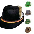thumbnail image 1 of German Woven Fabric Feather Hat for Festival and Stage Performances, 1 of 4