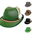 thumbnail image 1 of German Woven Fabric Feather Hat for Festival and Stage Performances, 1 of 4