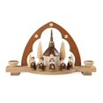 thumbnail image 1 of German candle arch Carolers, length 30 cm / 12 inch, natural, original Erzgebirge by Müller Seiffen, 1 of 1