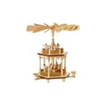 thumbnail image 1 of German christmas pyramid Nativity scene, 1-tier, height 25 cm / 10 inch, natural, original Erzgebirge by Richard Glaesser Seiffen, 1 of 4
