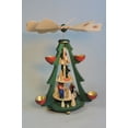 thumbnail image 1 of German christmas pyramid forest people, 3-tier, height 40 cm / 16 inch, natural, original Erzgebirge by Richard Glässer, 1 of 4