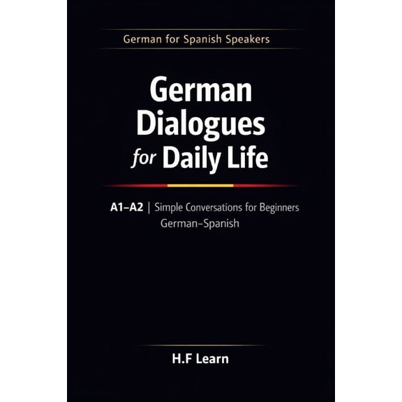 German for Spanish Speakers German Dialogues for Daily Life A1-A2: Simple Conversations for Beginners German-Spanish, Book 2, (Paperback)