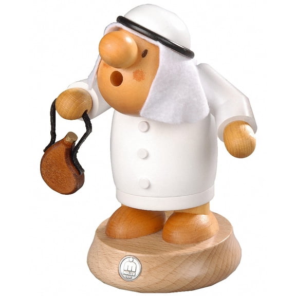 German incense smoker Mllerchen arab, height 16 cm / 6 inch, original Erzgebirge by Mller Seiffen