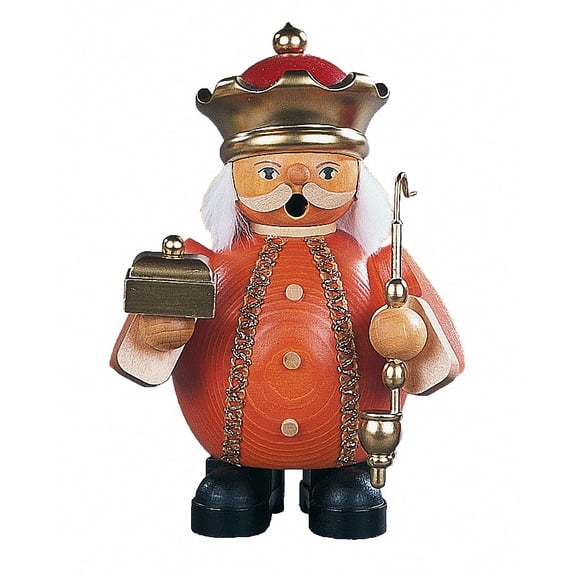 German incense smoker Melchior, Three Wise Man, height 14 cm / 6 inch, original Erzgebirge by Mller Seiffen