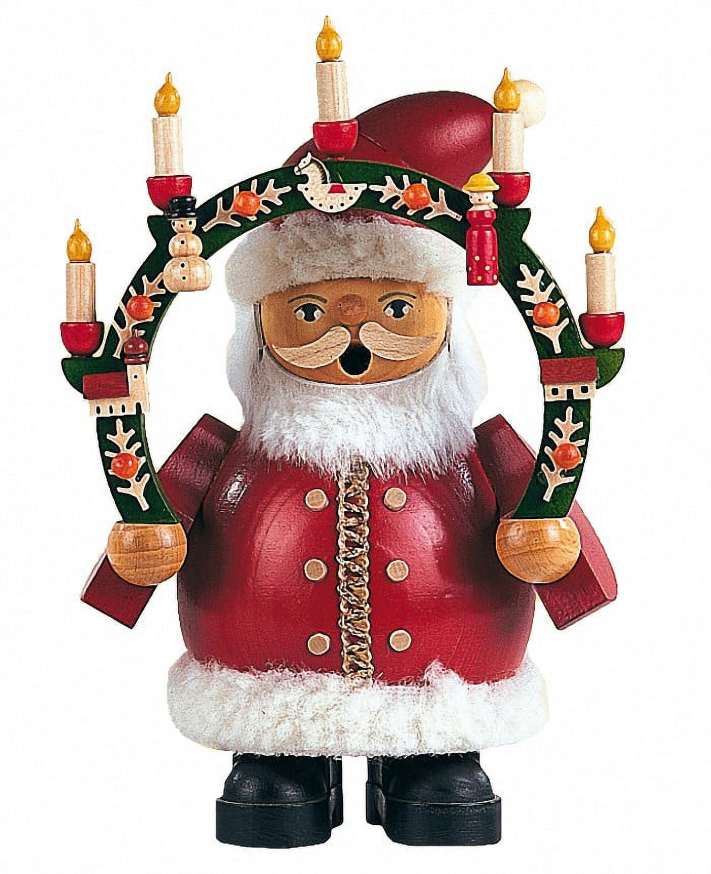 Müller German incense smoker Santa Claus under candlearch - Thumbnail 2