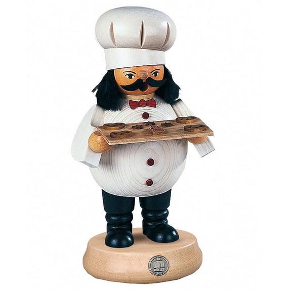 German incense smoker baker, height 18 cm / 7 inch, original Erzgebirge by Müller Seiffen