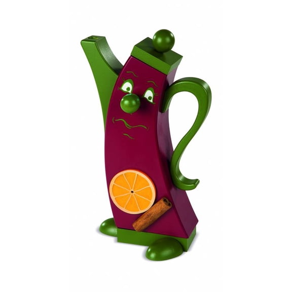 German incense smoker coffee pot modern, height 21 cm / 8 inch, original Erzgebirge by Mller Seiffen