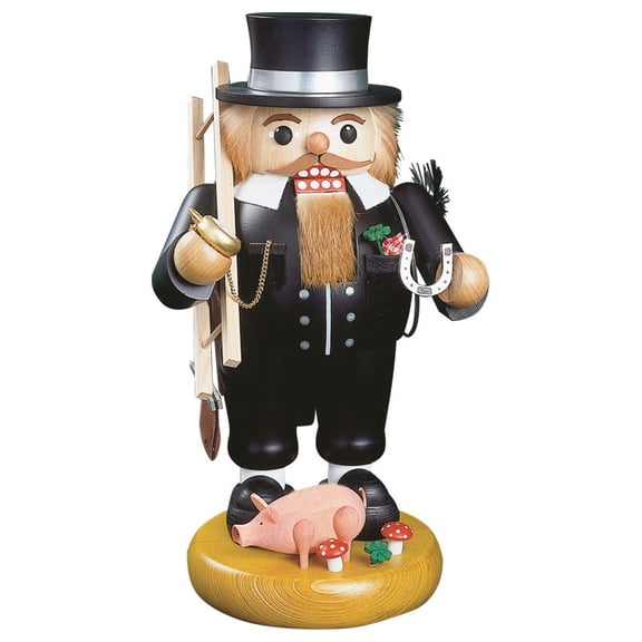 German nutcracker Chimney Sweep, height 32 cm / 13 inch, original Erzgebirge by Richard Glaesser Seiffen