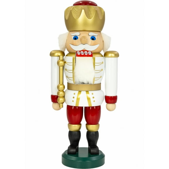 German nutcracker King, height 25 cm / 10 inch, original Erzgebirge by Seiffener Volkskunst