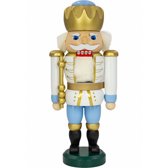 German nutcracker King, height 25 cm / 10 inch, original Erzgebirge by Seiffener Volkskunst