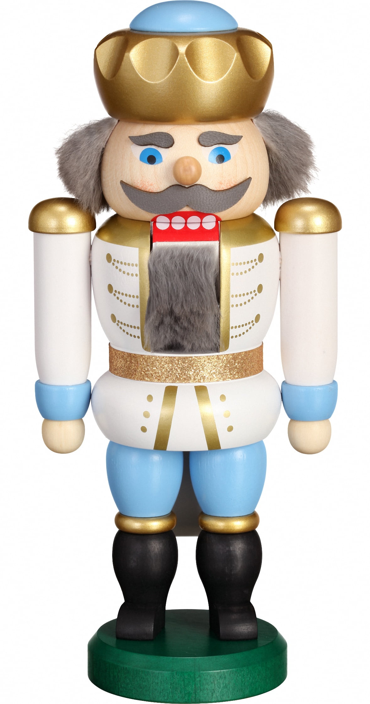 German Nutcracker Master Of The Mountain, Height 28 Cm / 11 Inch Original Erzgebirge By Seiffener Volkskunst Sv 11956