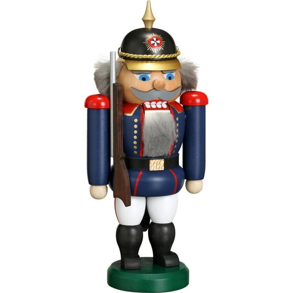 German nutcracker soldier, height 20 cm / 8 inch, original Erzgebirge by Seiffener Volkskunst SV 11456