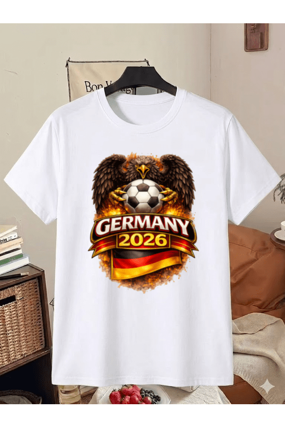 Germany 2026 Eagle Soccer Fan T-Shirt, for men & women, S-5XL