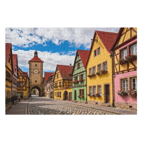 500 Piece Germany Puzzle for Adults – Thick Sturdy Cardboard Jigsaw, Precise Interlocking, Mind-Relaxing Activity