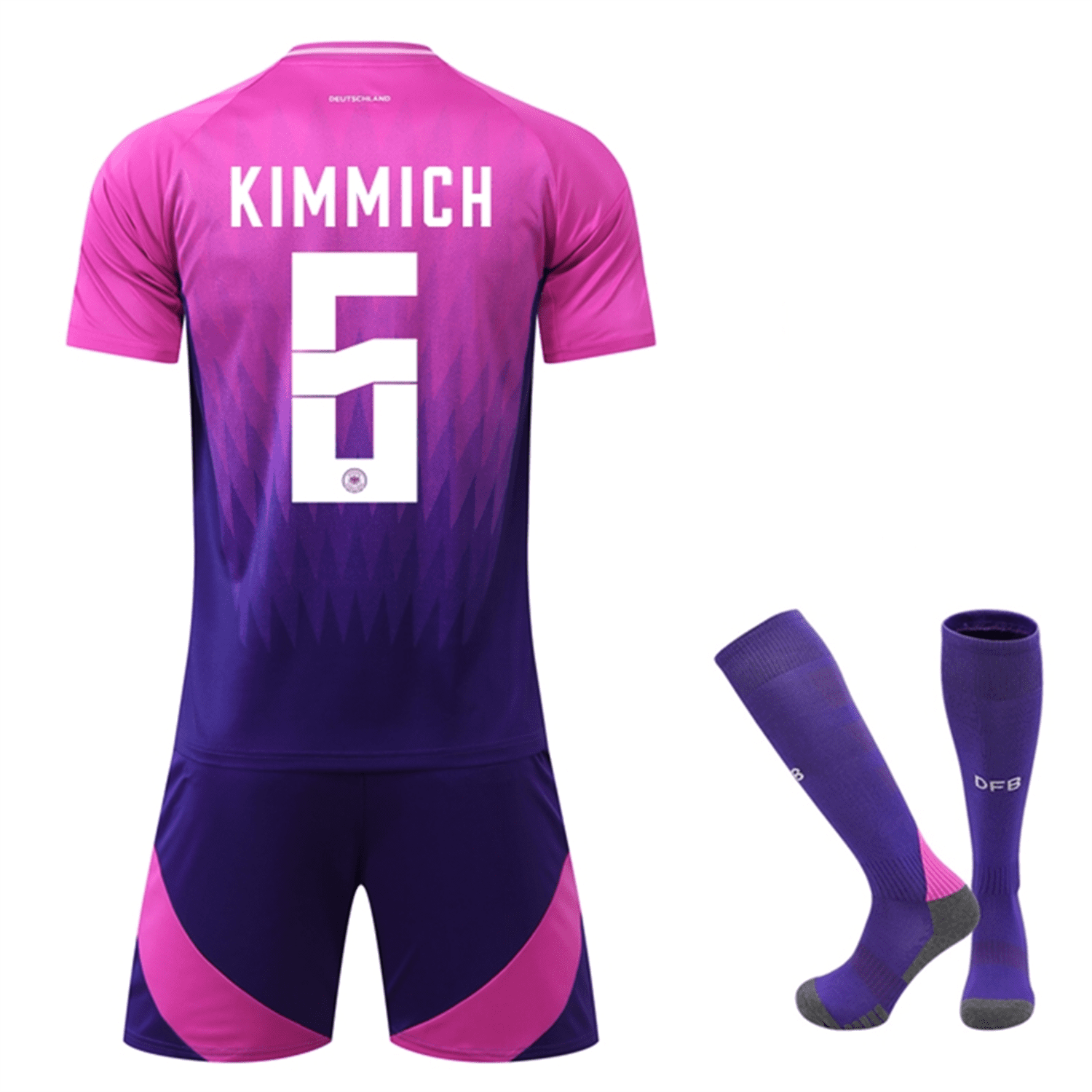 Germany Away UEFA Euro Cup 2024 #6 Kimmich Soccer Jersey - Walmart.com