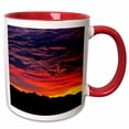 thumbnail image 1 of 3drose, Germany, Bavaria, Bavarian Alps, Chiemsee, Sunset - Eu10 Rer0006 - Ric Ergenbright, 11oz Two-tone Red Mug, 1 of 6