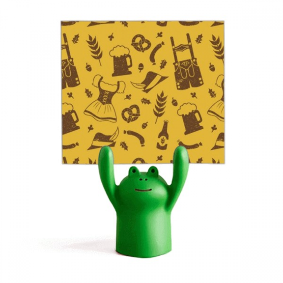 Germany Berlin Culture Custom Pattern Memo Holder Cartoon Animal Frog Stand Decoration