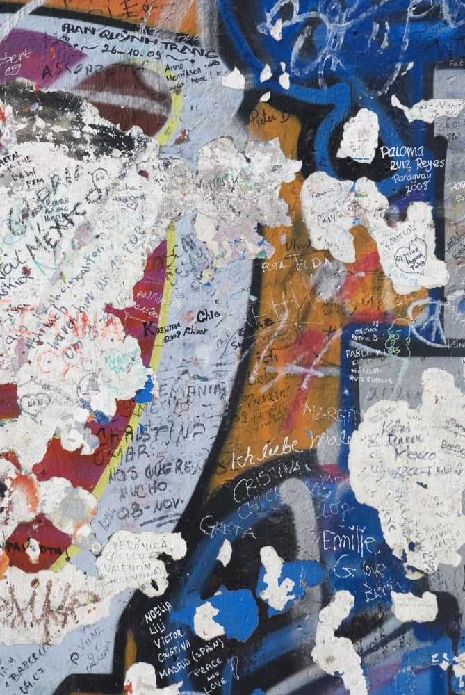 Germany Berlin Wall Berlin Canvas Art - Teresa Arvalo Design Pics (12 x 18)
