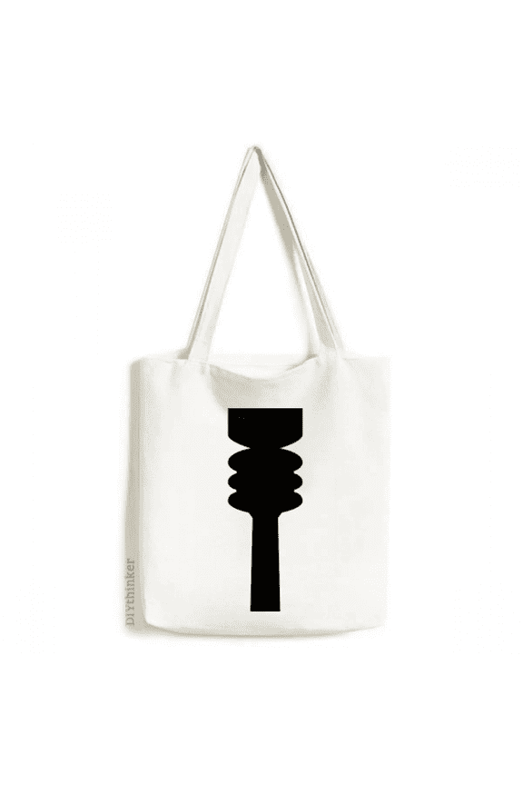 Germany Berliner Fernsehturm Landmark Tote Canvas Bag Shopping Satchel Casual Handbag