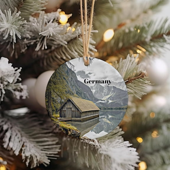 Germany Christmas Ornament, Germany Gift, Germany Travel, Christmas Decor, Germany Souvenir, Travel Gift, Tree Ornaments HcskbJ (Germany-64TH21)