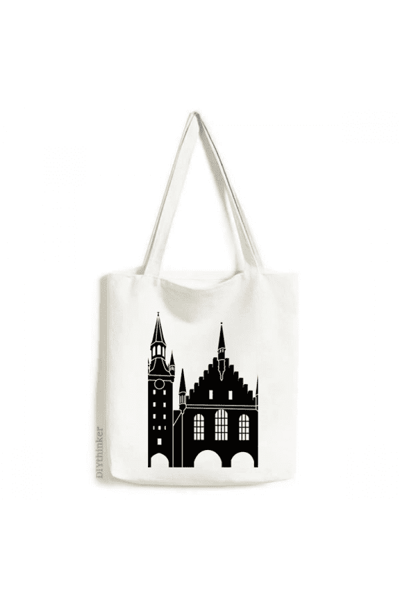 Germany Cologne Cathedral Landmark Tote Canvas Bag Shopping Satchel Casual Handbag