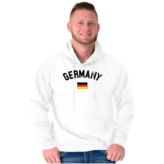Germany Country Flag Soccer Fan Pride Unisex Plus Fleece Graphic Hoodie Brisco Brands 2X