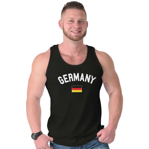 Germany Country Flag Soccer Fan Pride Plus Size Graphic Tank Top Brisco Brands 3X