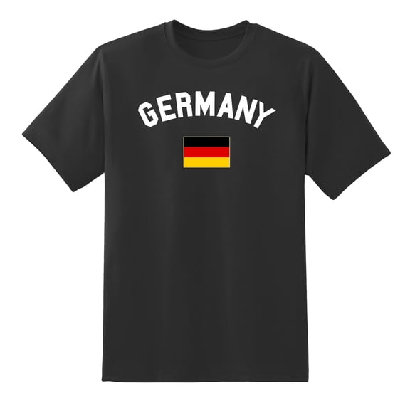 Germany Country Flag Sports Fan Germany Pride Fashion T Shirt Men or Women Black,XXL